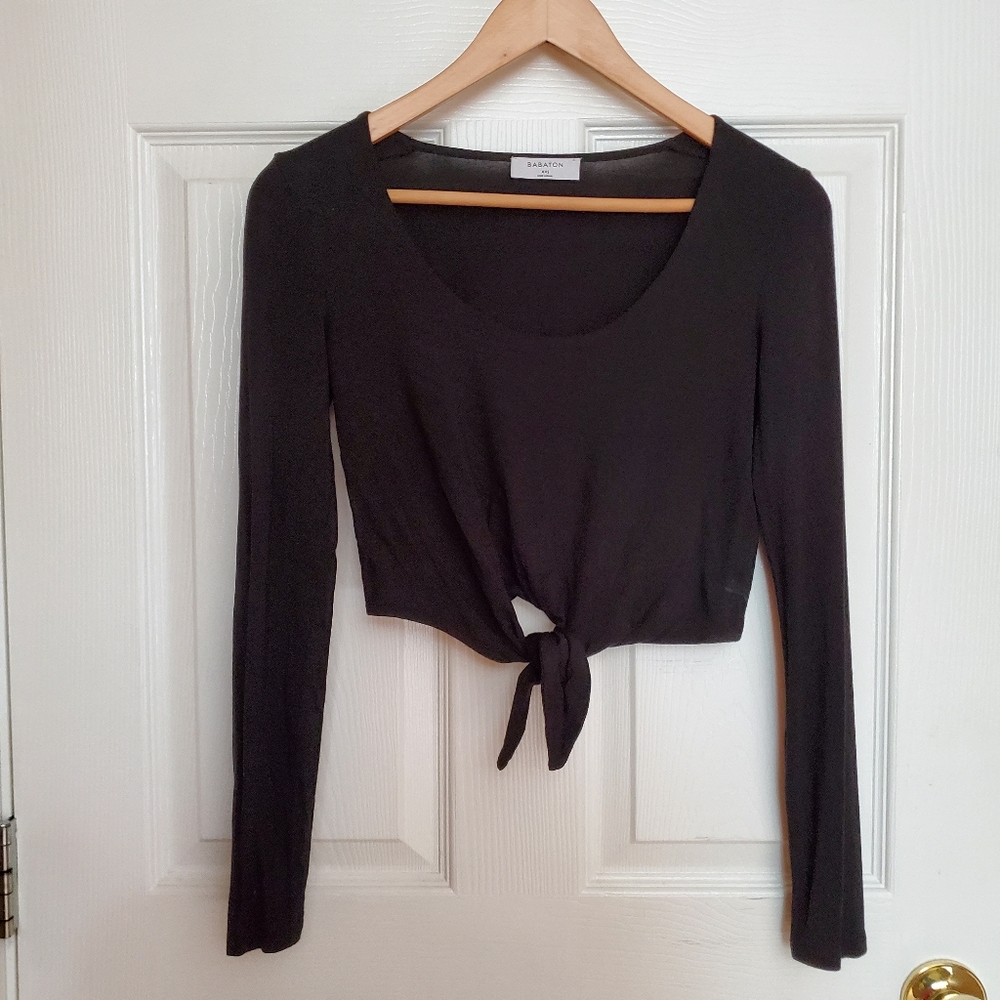 Aritzia Front Tie Crop